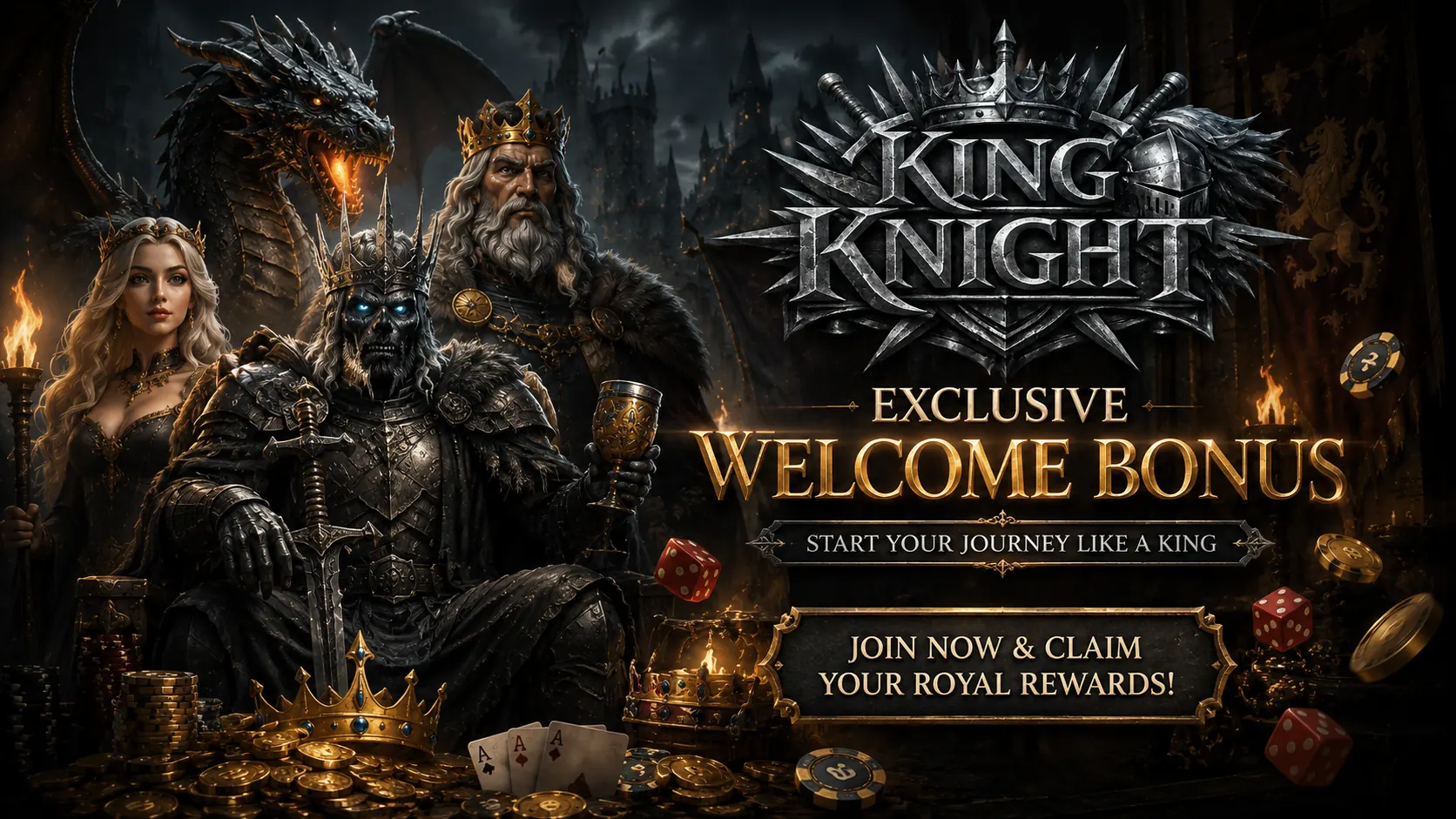 KingKnight exclusive welcome bonus — start your journey like a king